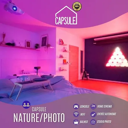 Capsule Nature & Photos - Jacuzzi - Netflix & Cinema - Ps5 & Jeu Apartment